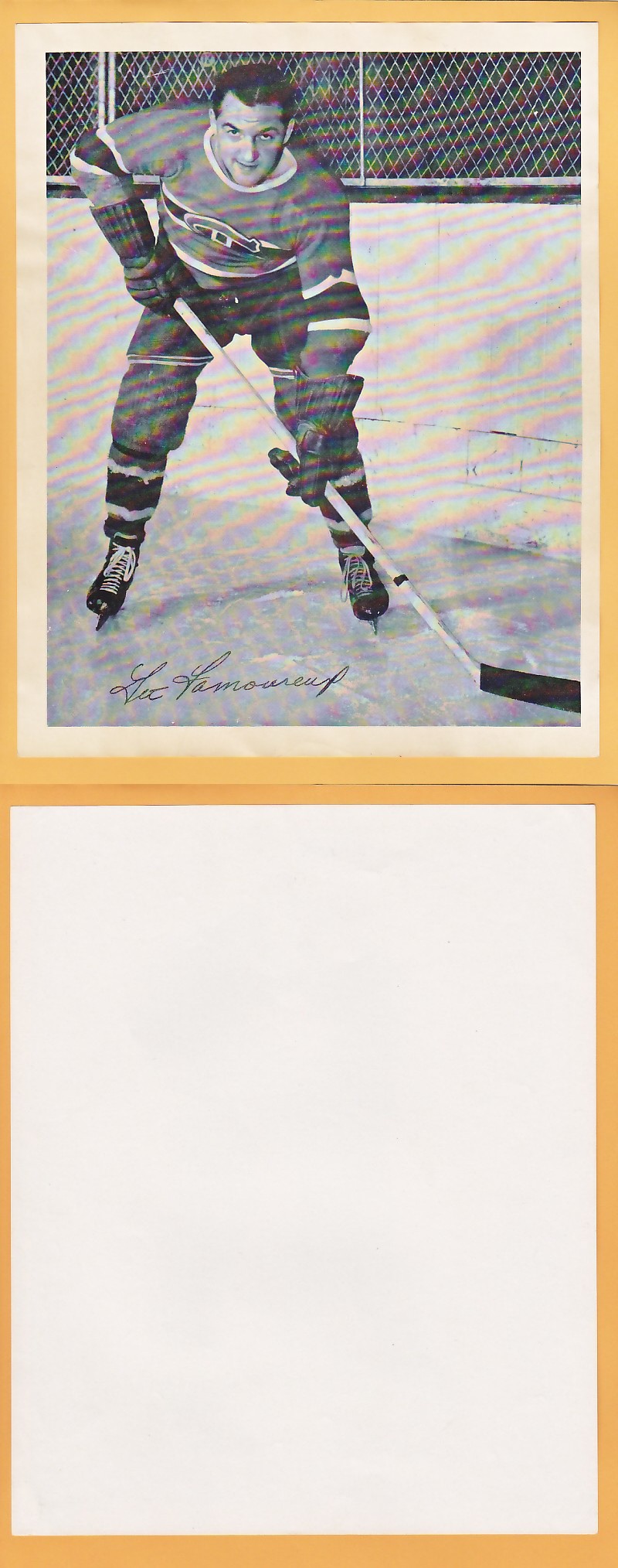 1945-54 QUAKER OATS PHOTO LEO LAMOUREAUX V.2 photo 1945-54 QUAKER OATS PHOTO LEO LAMOUREAUX V.2 photo